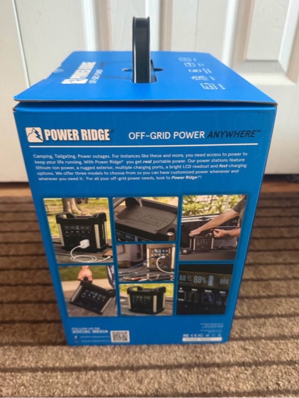 Uline Portable Power Station with 8 ports: 2 AC, 2 USB-A, 2 USB-C & 2 DC. - Picture 3 of 5